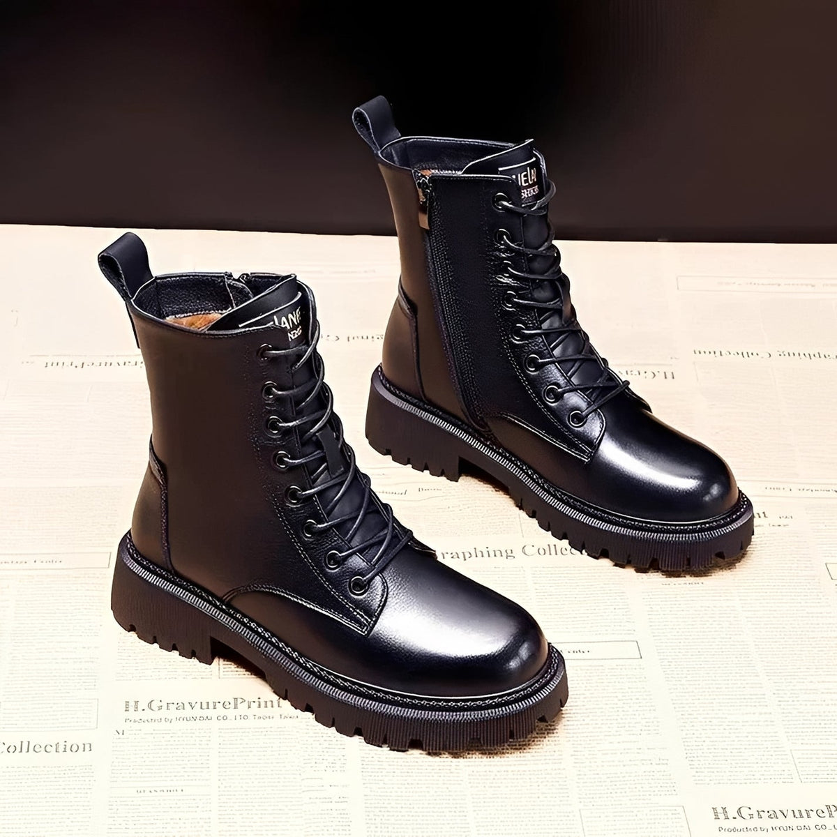 Kiera | Women's Black Winter Cold-Weather Boots