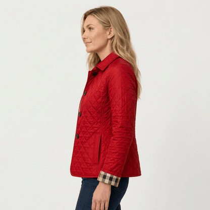 Jena | Women's Quilted Button-Front Collared Jacket