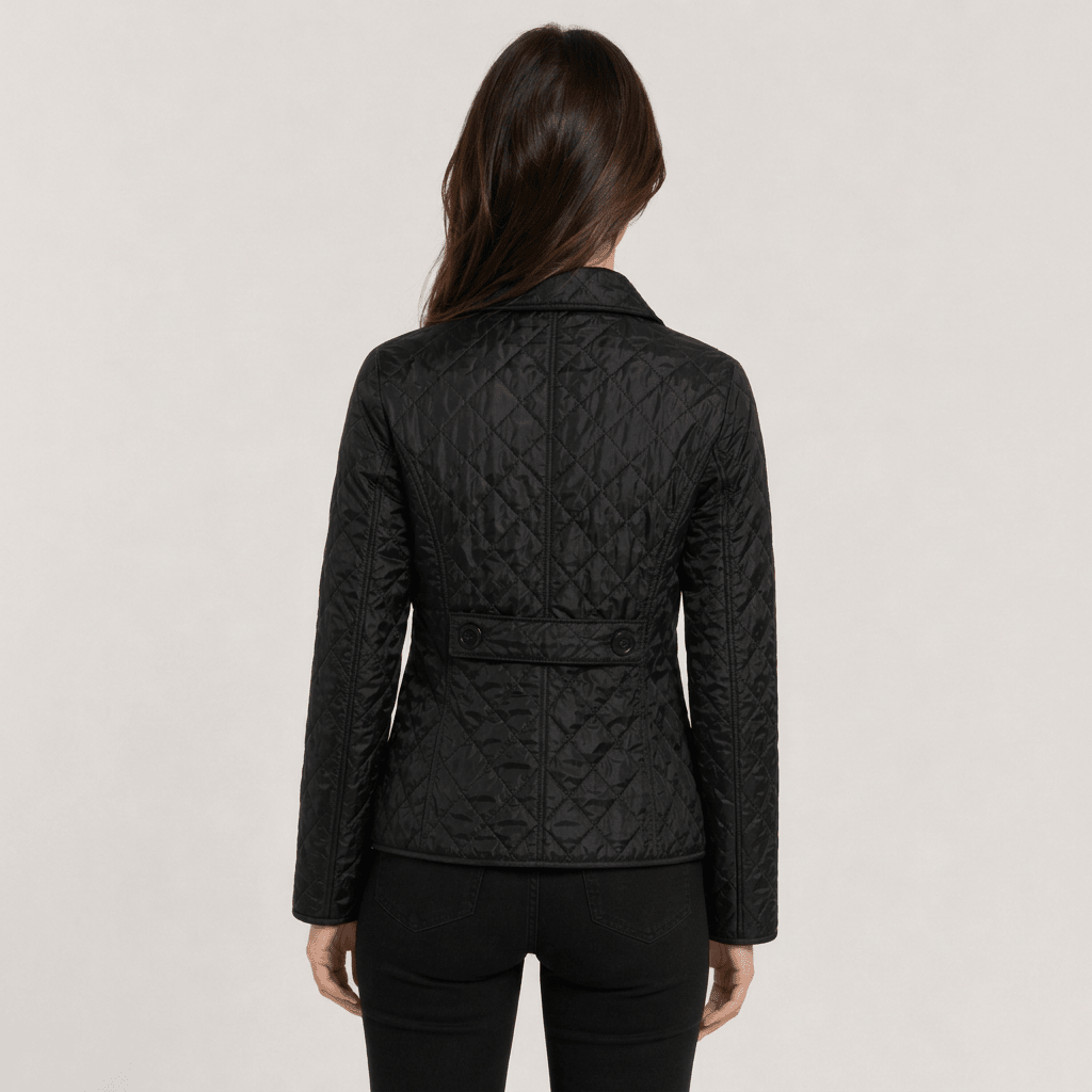 Jena | Women's Quilted Button-Front Collared Jacket