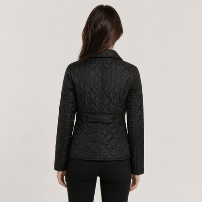 Jena | Women's Quilted Button-Front Collared Jacket