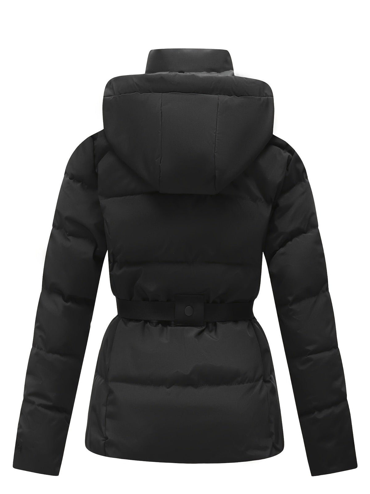 Kyleigh | Women's Hooded Belted Waist-Defining Jacket