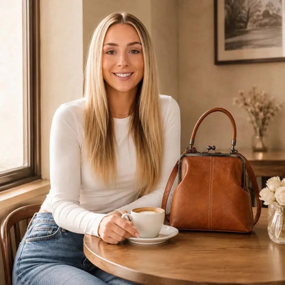 Kyla | Bolso bandolera con cierre de boquilla y asas para mujer