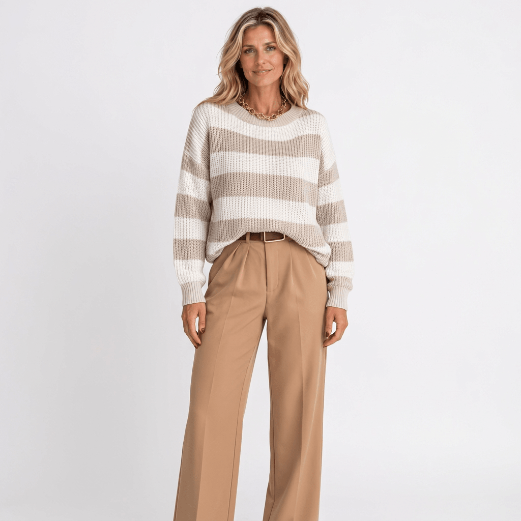 Vicky | Women's Winter Striped Knit Jumper