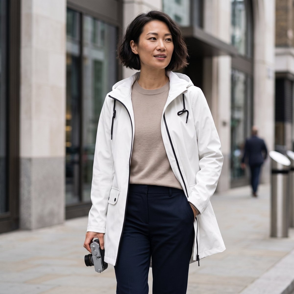 Kelley | Women's Hooded Longline Zip Utility Coat