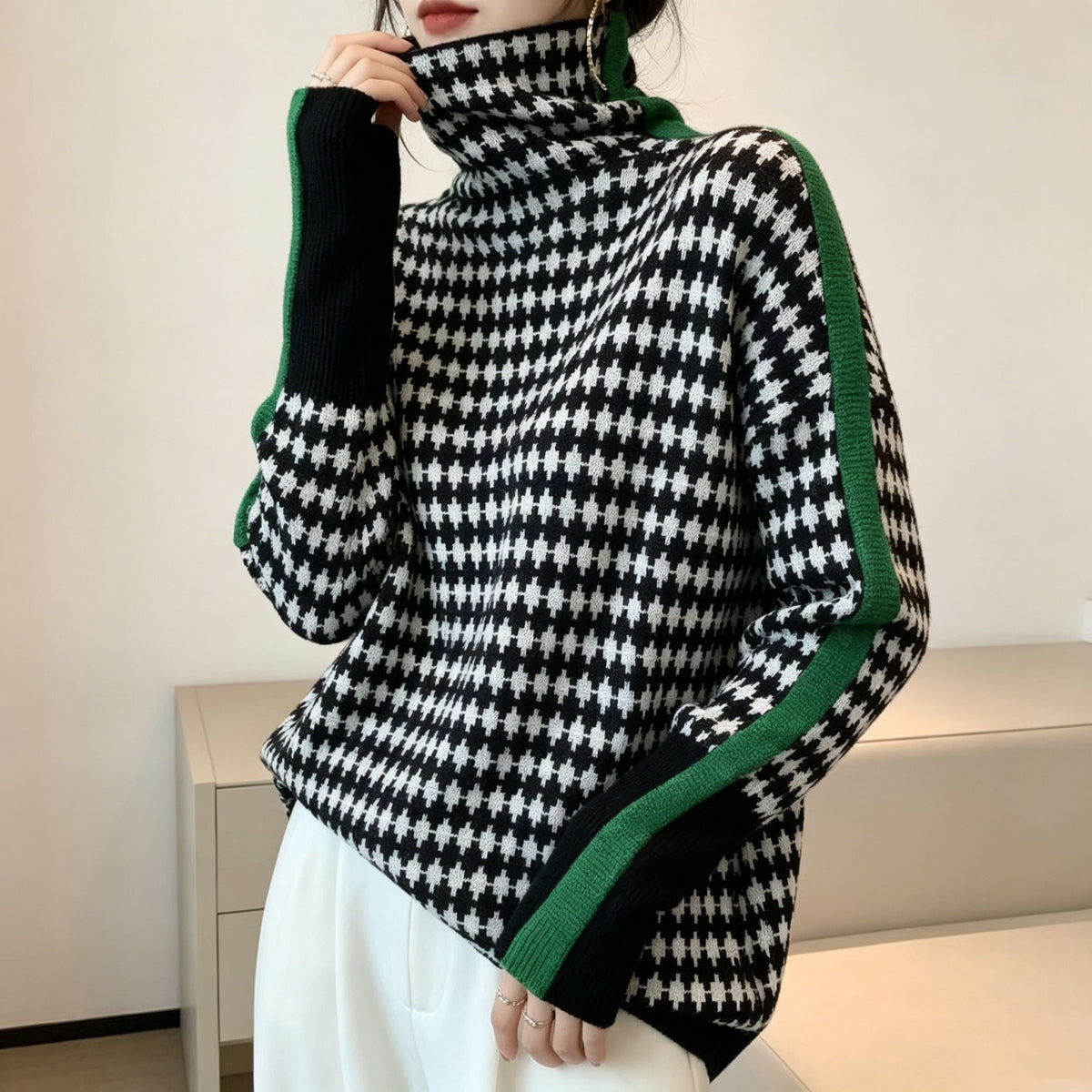 Nayeli | Women's Winter Turtleneck Knit Jumper