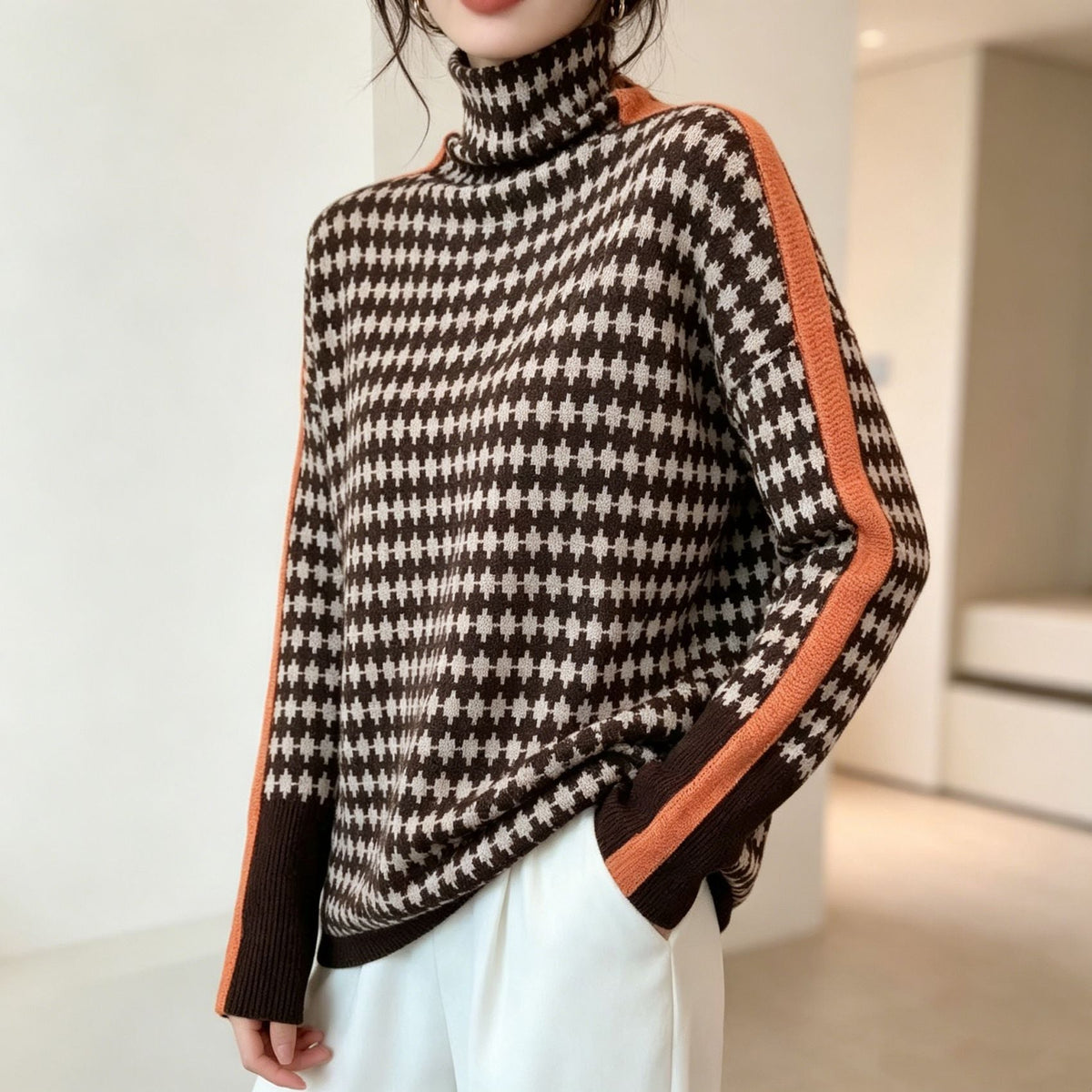 Nayeli | Women's Winter Turtleneck Knit Jumper