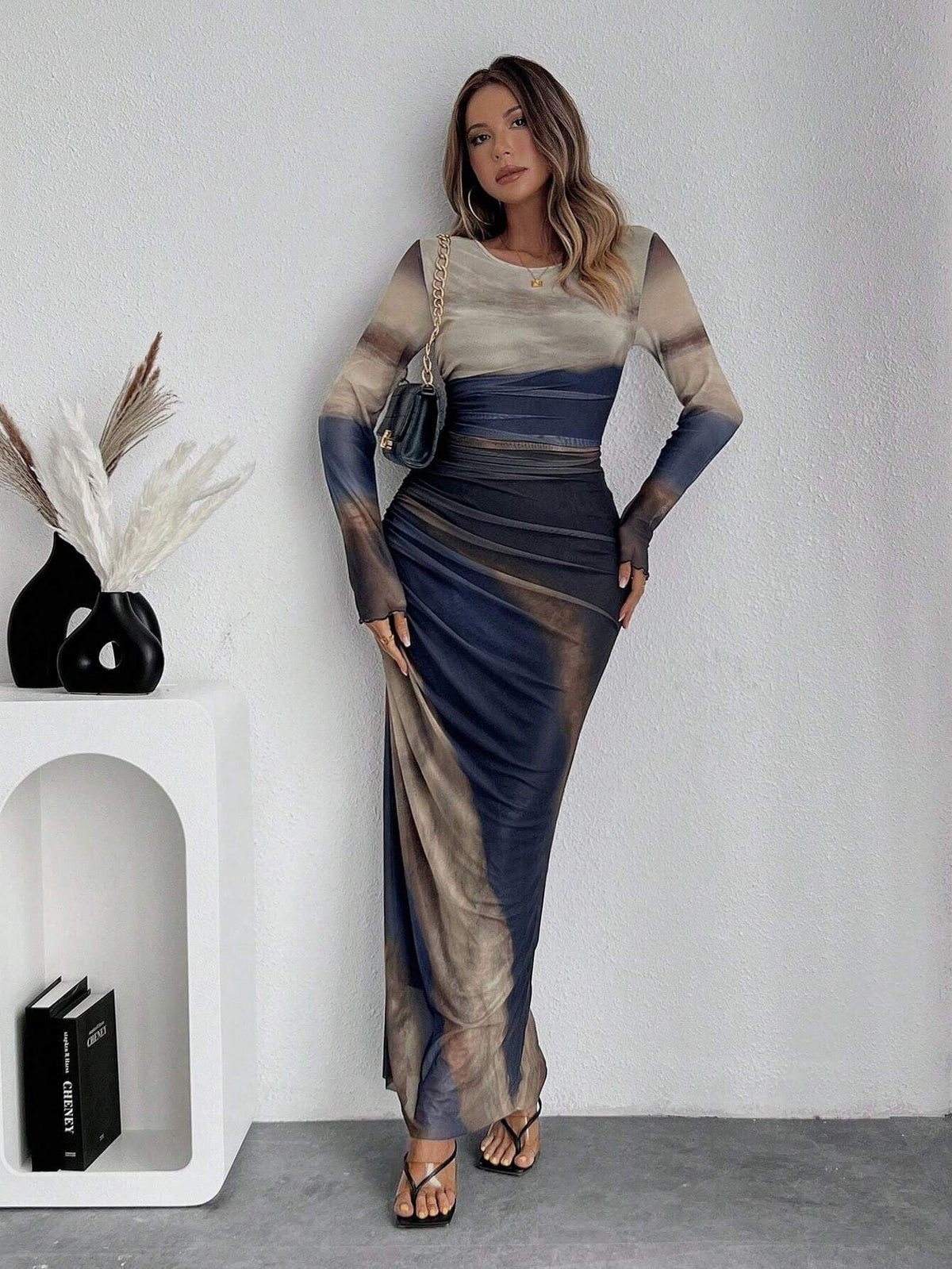 Gretchen | Women's Printed Bodycon Maxi Dress