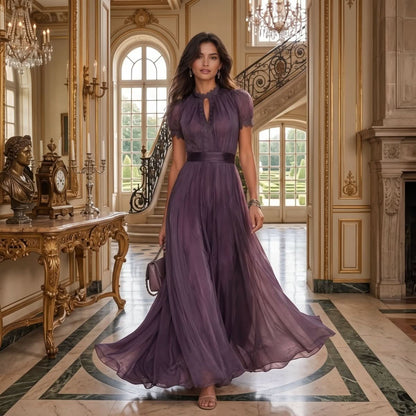 Kathy | Women's Pleated Formal Occasion Maxi Dress