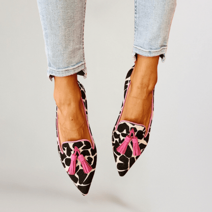 Cathy | Women's Pointed Toe Metal Detail Slip-On Loafers