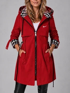 Sheri | Abrigo parka largo con capucha para mujer
