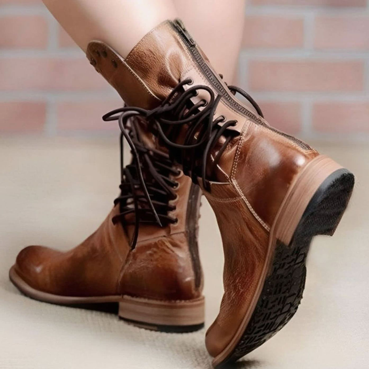 Cortney | Women's Studded Lace-Up Ankle Boots