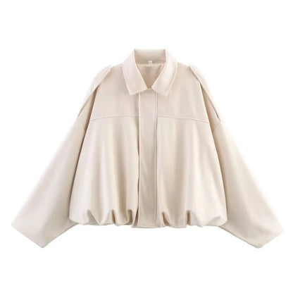 Denise | Women's Bat Sleeve Zip-Up Jacket Casual Outerwear