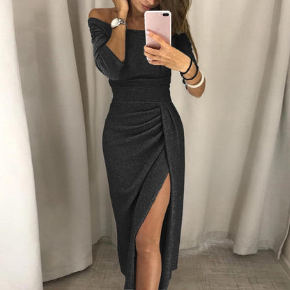 Danna | Women's Halter Maxi Evening Dress
