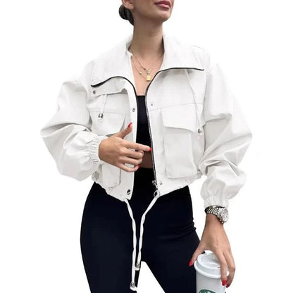 Alyssa | Women's Structured Cropped Trench Jacket