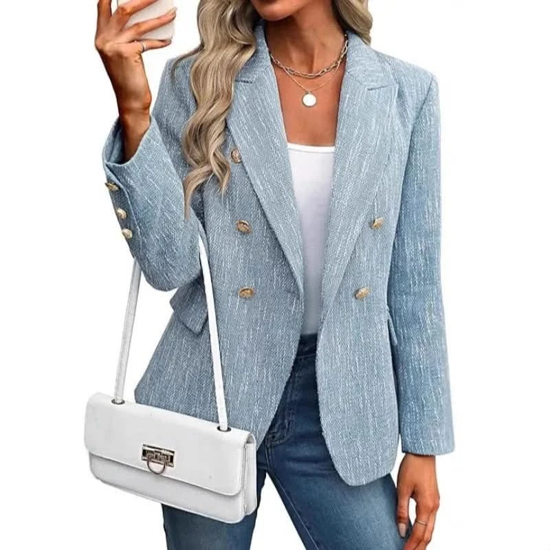 Kathleen | Blazer de corte ajustado y doble botonadura para mujer