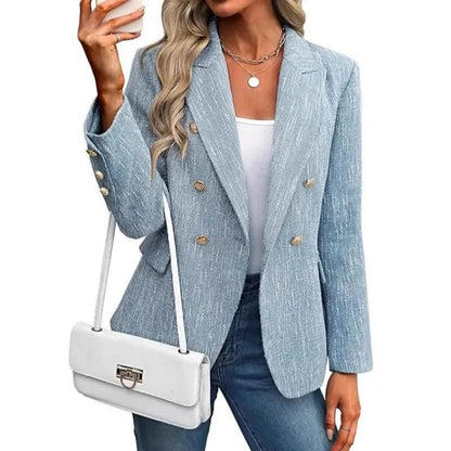 Kathleen | Blazer de corte ajustado y doble botonadura para mujer