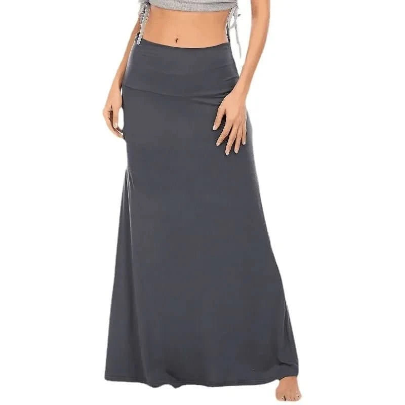 Lillian | Women's High Waist A-Line Maxi Skirt