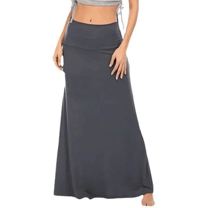 Lillian | Women's High Waist A-Line Maxi Skirt