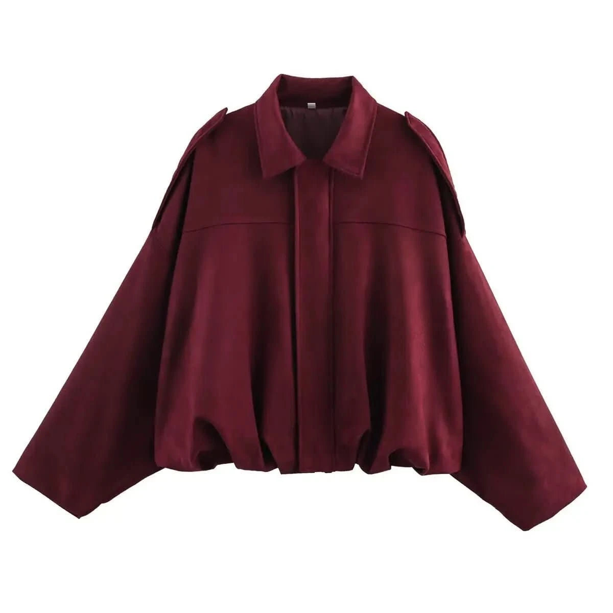 Denise | Women's Bat Sleeve Zip-Up Jacket Casual Outerwear