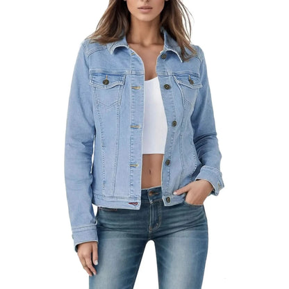 Mariah | Women's Long Sleeve Cropped Lapel Jacket