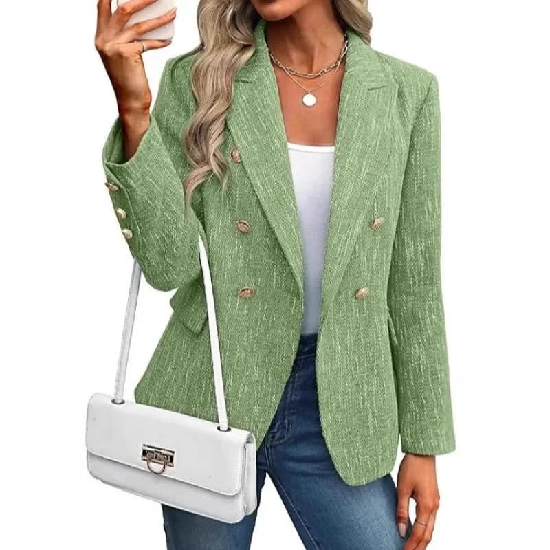 Kathleen | Blazer de corte ajustado y doble botonadura para mujer