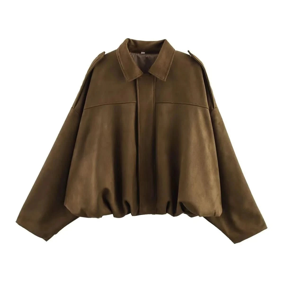 Denise | Women's Bat Sleeve Zip-Up Jacket Casual Outerwear