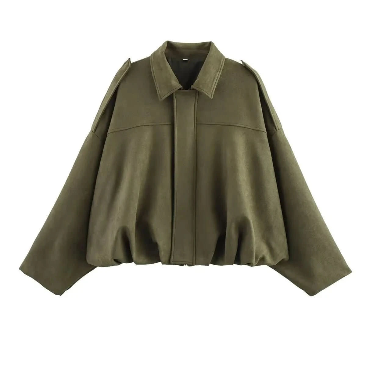 Denise | Women's Bat Sleeve Zip-Up Jacket Casual Outerwear