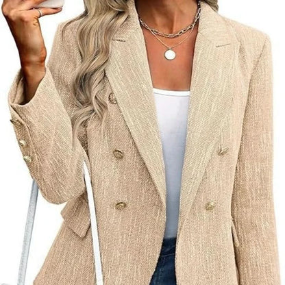 Kathleen | Blazer de corte ajustado y doble botonadura para mujer