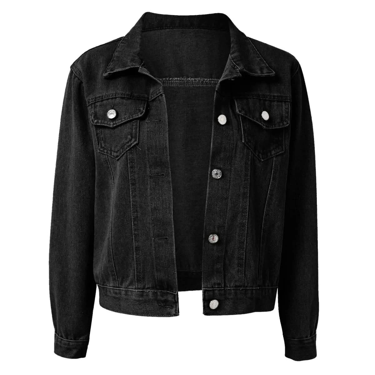 Mariah | Women's Long Sleeve Cropped Lapel Jacket