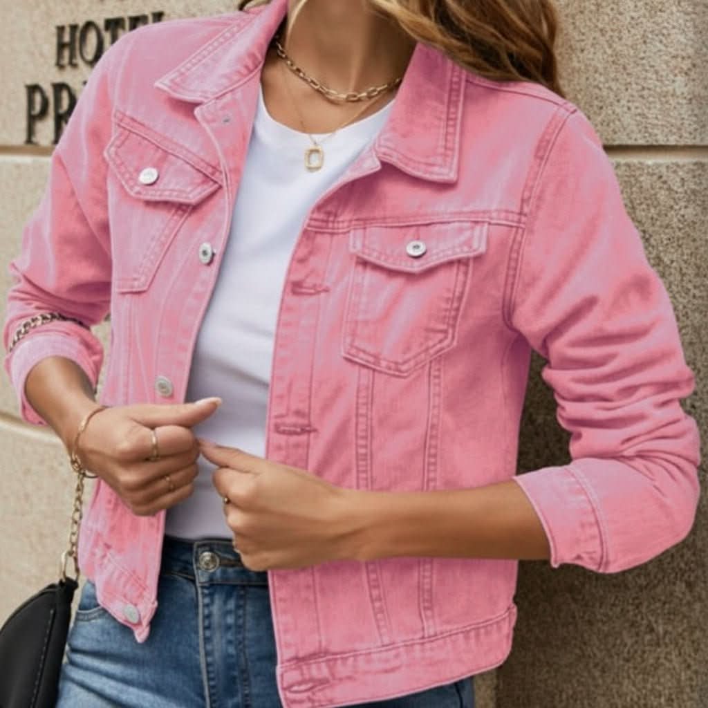 Claire | Women's Plaid Trim Lightweight Jacket