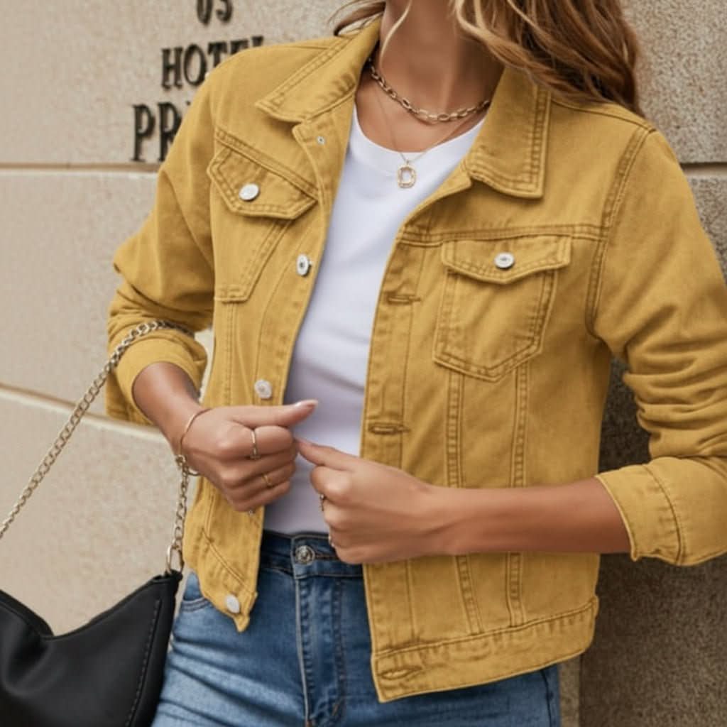 Claire | Women's Plaid Trim Lightweight Jacket