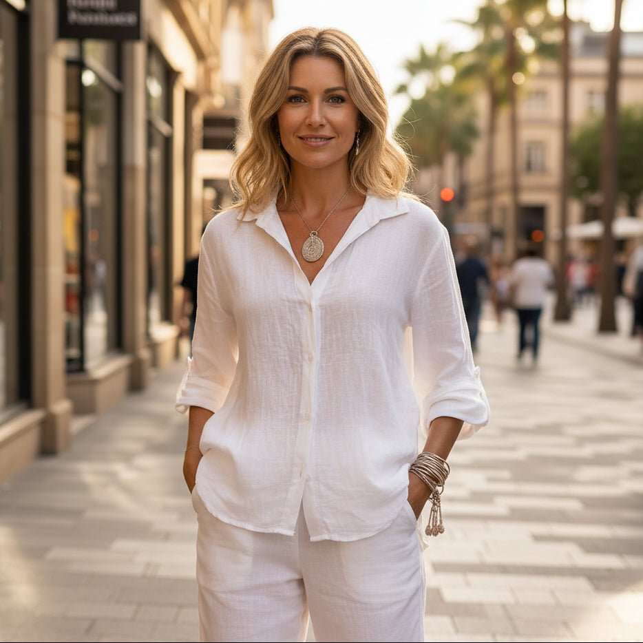 Meagan | Women's Patterned Relaxed Casual Top