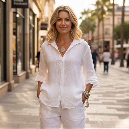 Meagan | Women's Patterned Relaxed Casual Top