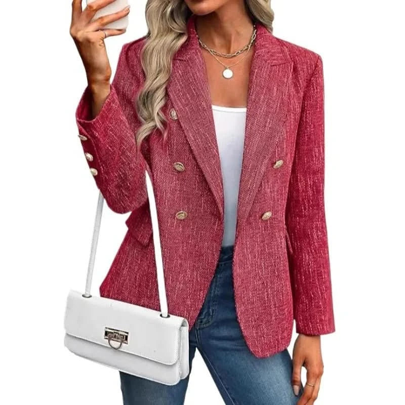 Kathleen | Blazer de corte ajustado y doble botonadura para mujer