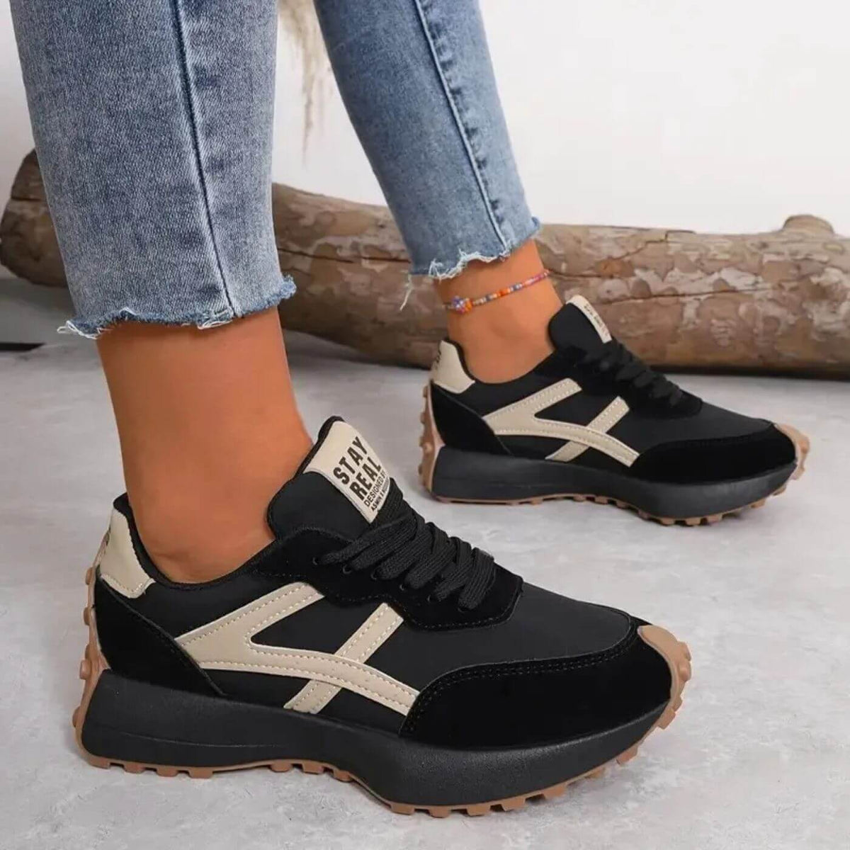 Nichole | Stützende orthopädische Schnürsneaker für Damen