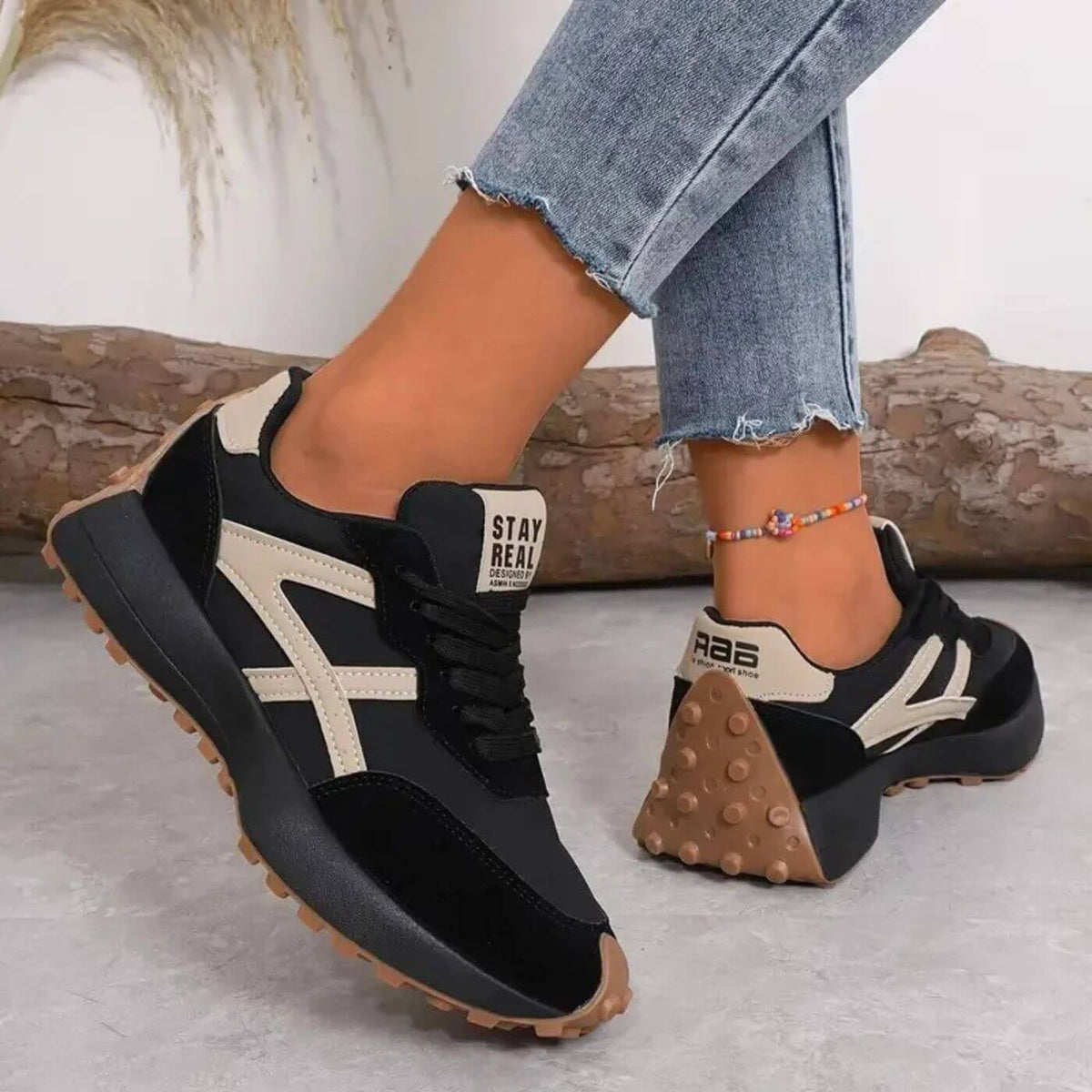 Nichole | Stützende orthopädische Schnürsneaker für Damen