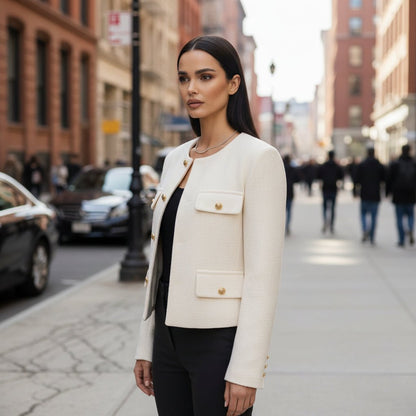 Juanita | Women's Cropped Button-Front Parka