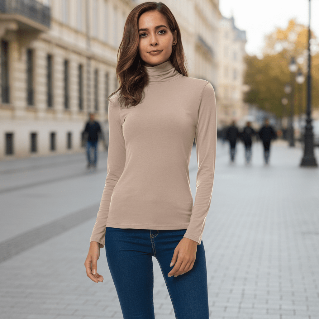 Laurie | Women's Winter Turtleneck Knit Jumper