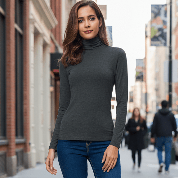Laurie | Women's Winter Turtleneck Knit Jumper