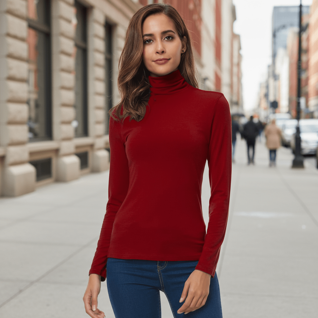 Laurie | Women's Winter Turtleneck Knit Jumper