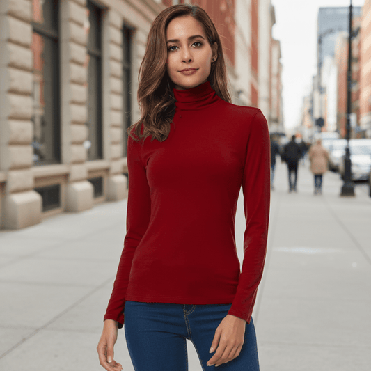 Laurie | Women's Winter Turtleneck Knit Jumper