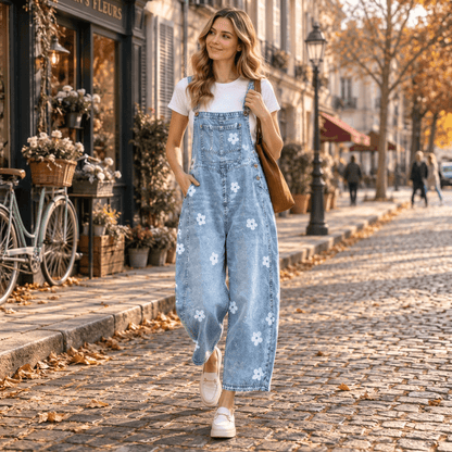 Maci | Women's Printed Wide-Leg Trousers