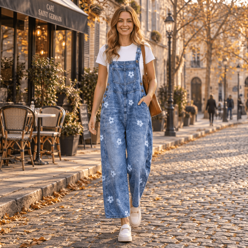 Maci | Women's Printed Wide-Leg Trousers