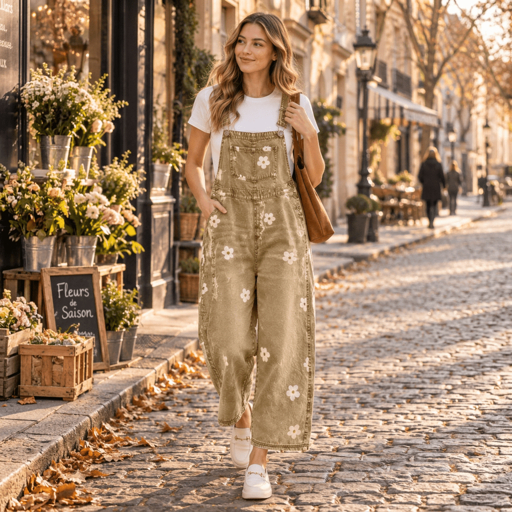 Maci | Women's Printed Wide-Leg Trousers