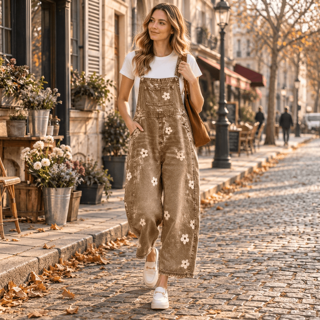 Maci | Women's Printed Wide-Leg Trousers