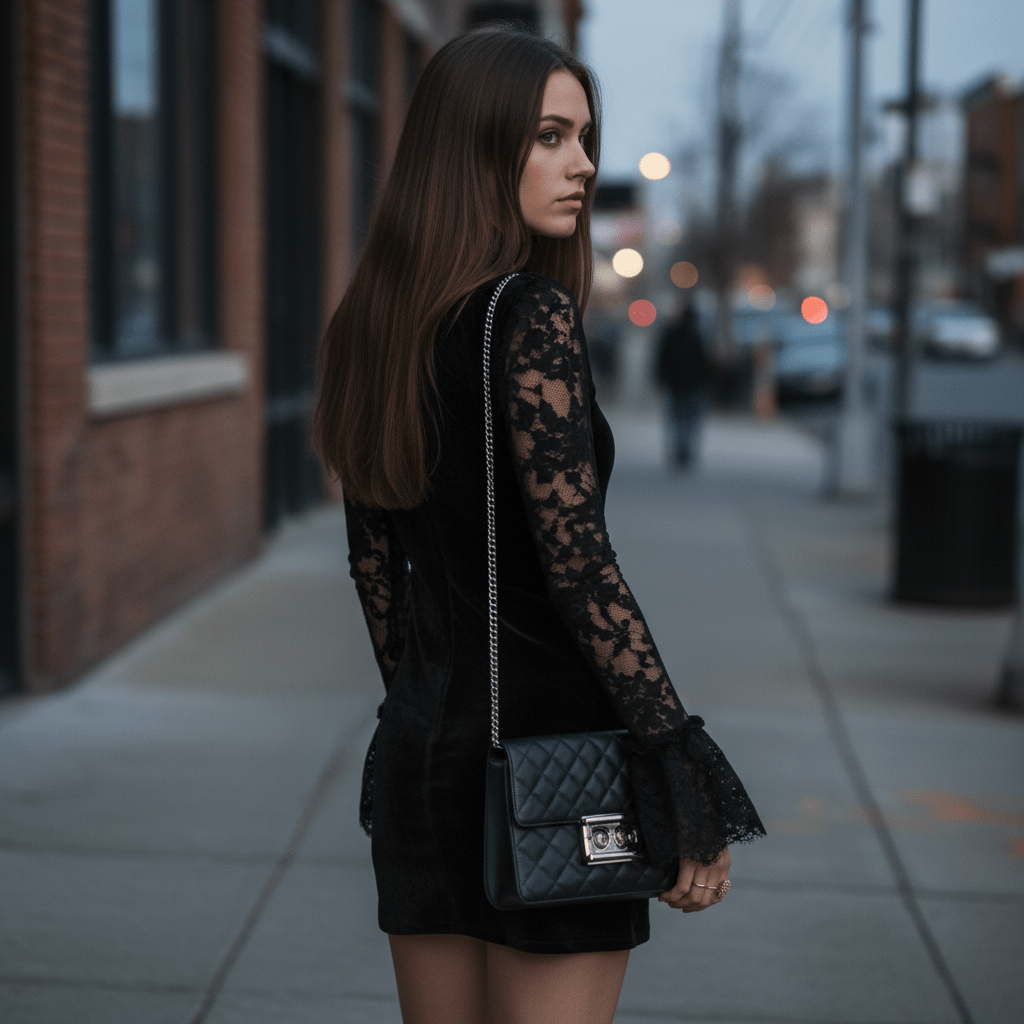 Alaina | Women's Lace Detail Mini Occasion Dress