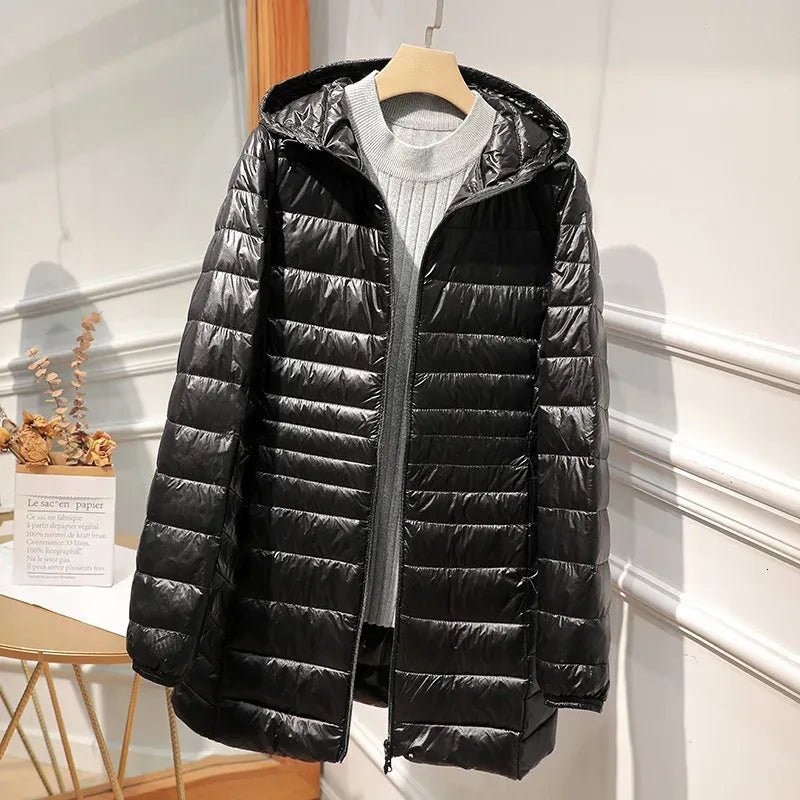 Julissa | Women's Quilted Hooded Longline Winter Puffer Coat