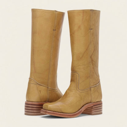 Shelbi | Damen-Winterstiefel aus Leder, mittelhoch