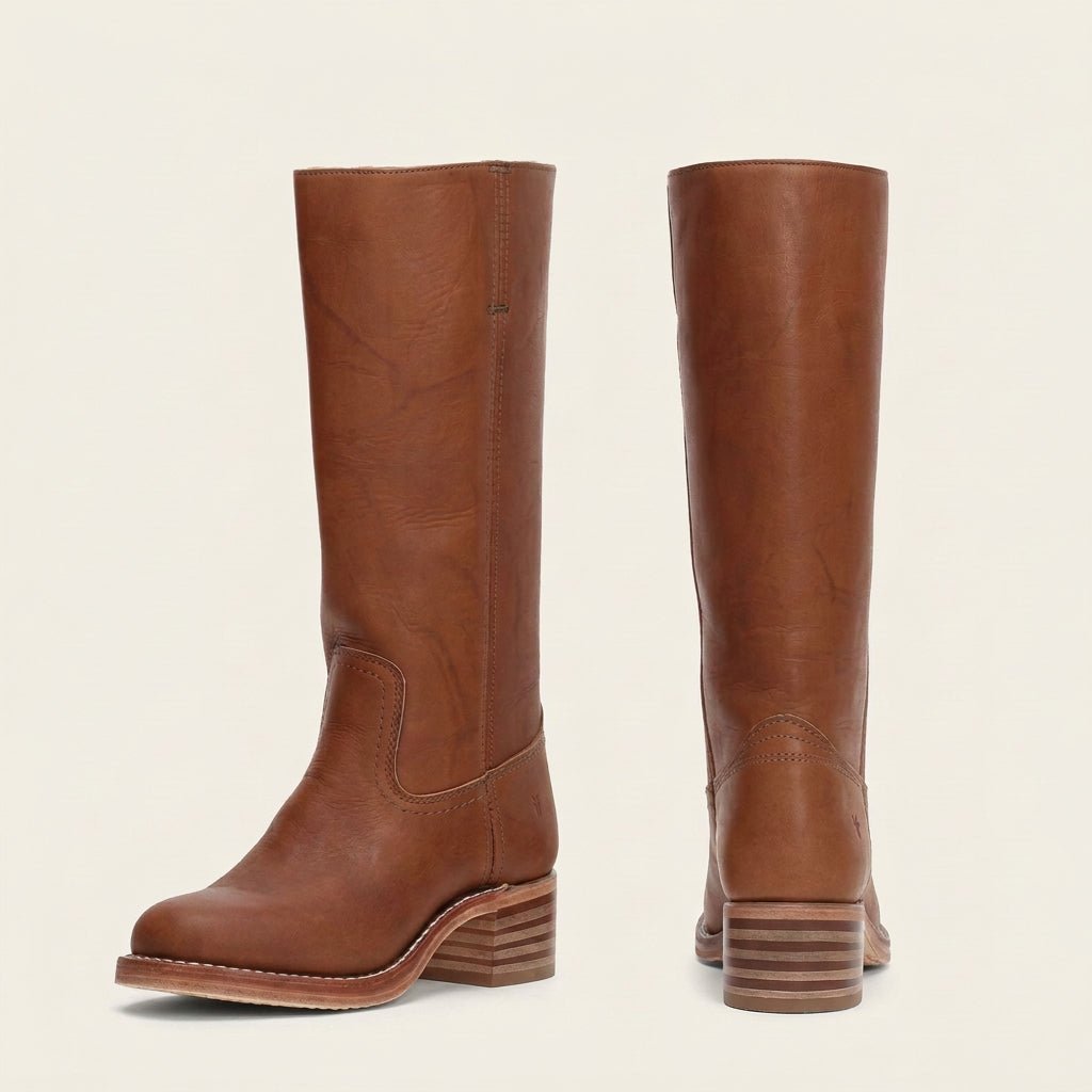 Shelbi | Damen-Winterstiefel aus Leder, mittelhoch