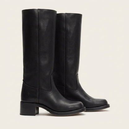 Shelbi | Damen-Winterstiefel aus Leder, mittelhoch